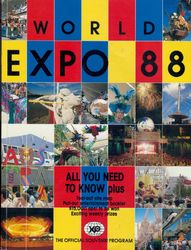 WORLD EXPO 1988 OFFICIAL PROGRAM product image