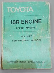 TOYOTA 18 R ENGINE REPAIR MANUAL product image